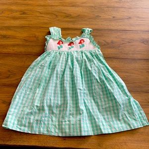 Little Mermaid smocked dress. Size 5T.